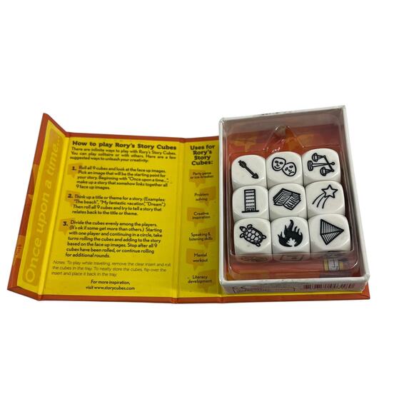 Rory’s Story Cubes 9 Cubes 54 Images Gamewright Game Toy Imagination - Picture 3 of 4